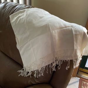 Rayon cream color pashmina